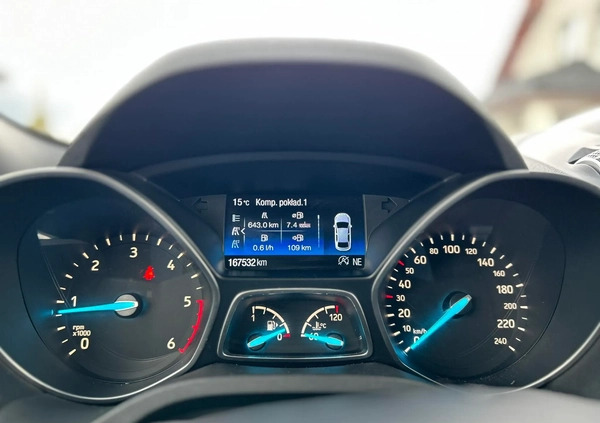 Ford Kuga cena 70002 przebieg: 167538, rok produkcji 2017 z Lębork małe 667